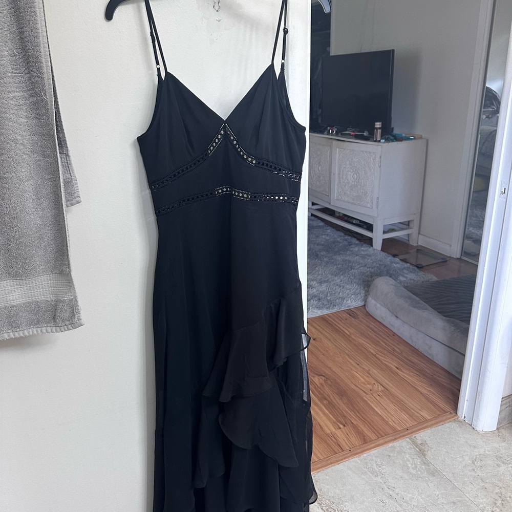 G by Guess Black High Low Dress
